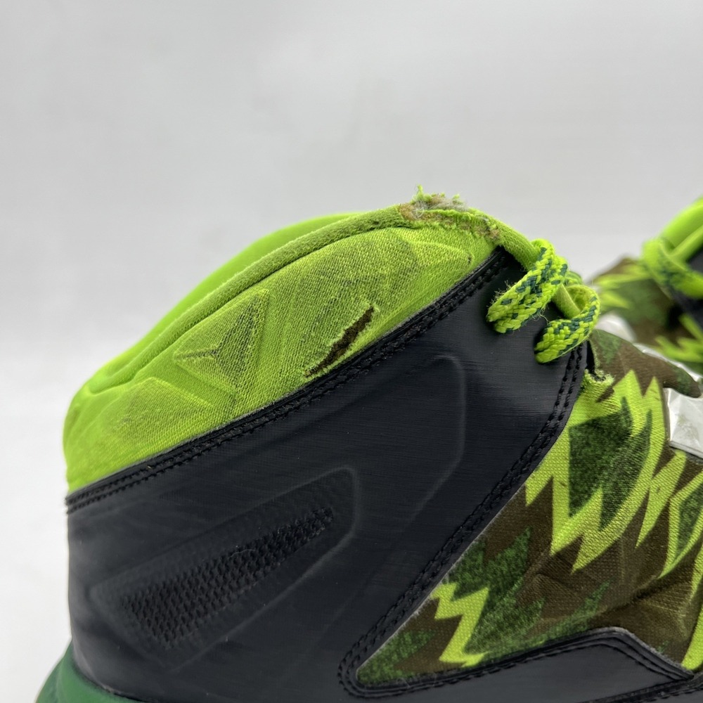 Mens Nike Zoom Soldier VII 7 Adult Size 10 Lebron James Black Green (609679-004) - Picture 15 of 16